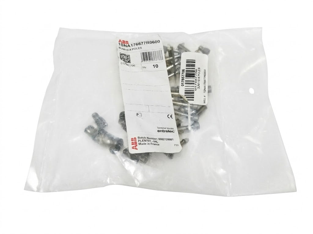 ABB Jumper Bars, Catalog Number: BJMI10-4, BAG OF 10