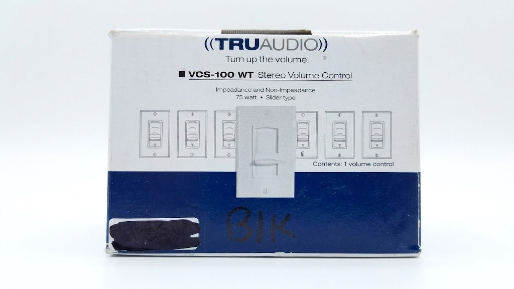 TRUAUDIO VCS-100 In-Wall Volume Control, Black