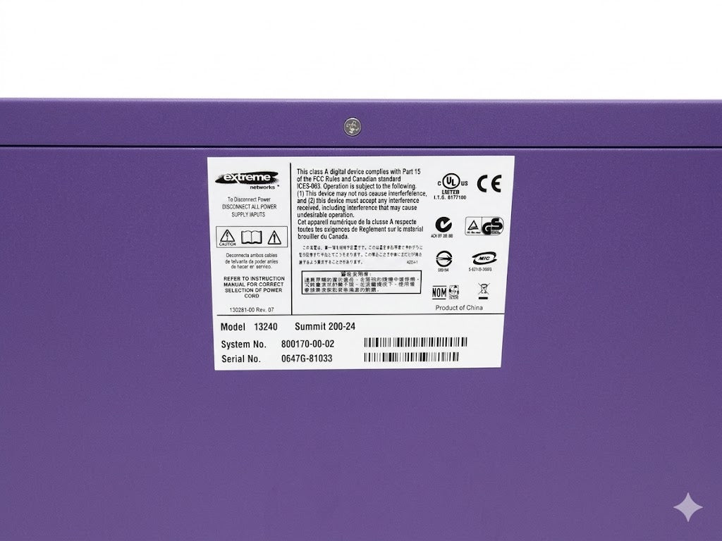 Extreme Networks, Summit 200-24 Ethernet Switch - USED