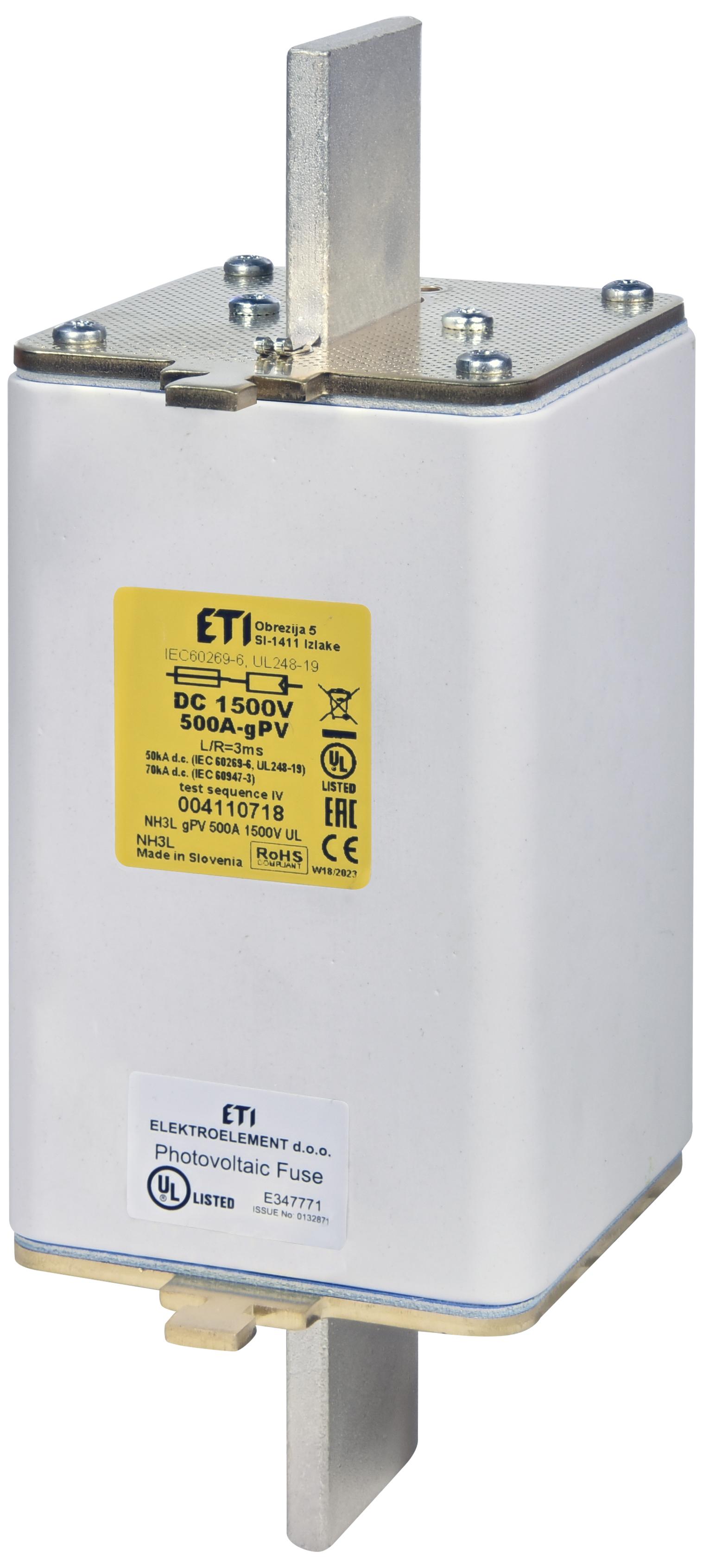 ETI NHS3L 004110480 315A 1100VDC Fuse