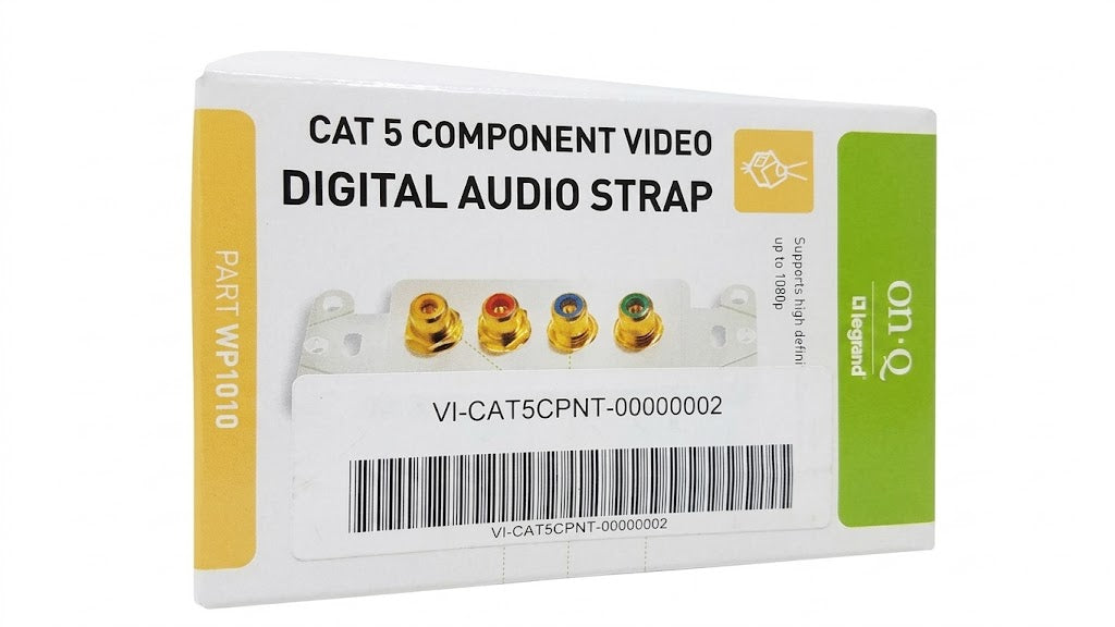 Legrand - OnQ Cat5 Component Video Digital Audio Strap - White