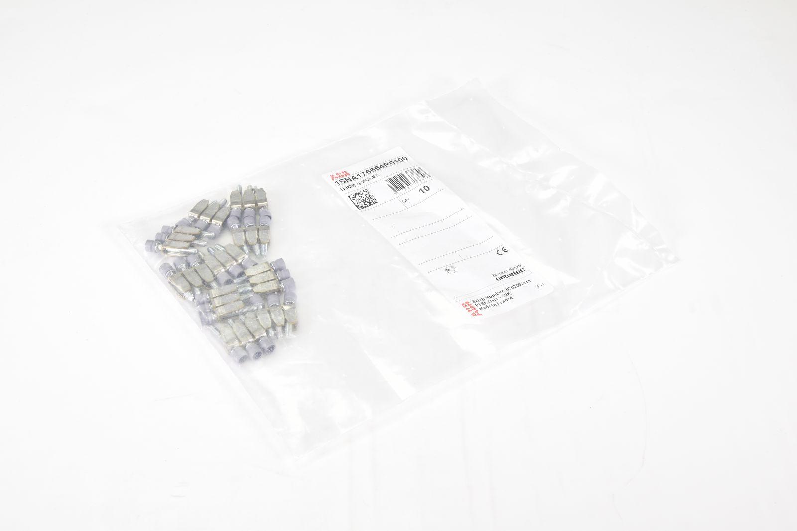 ABB, Jumper Bars BJMI6-2 1SNA176663R0000, 2 POLES, Bag of 10